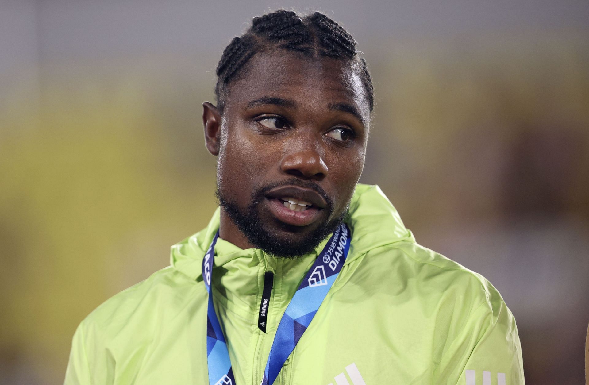 Lyles at the 2025 Diamond League - Herculis EBS - Source: Getty